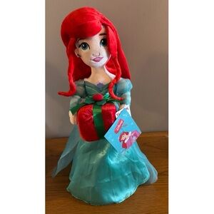 Ariel Greeter Plush Doll with Red Hair and Blue Dress
